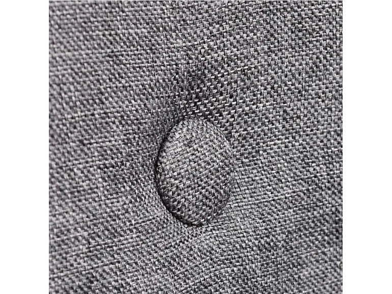 Chaise tissu gris clair et pieds chêne massif Chila - Lot de 4