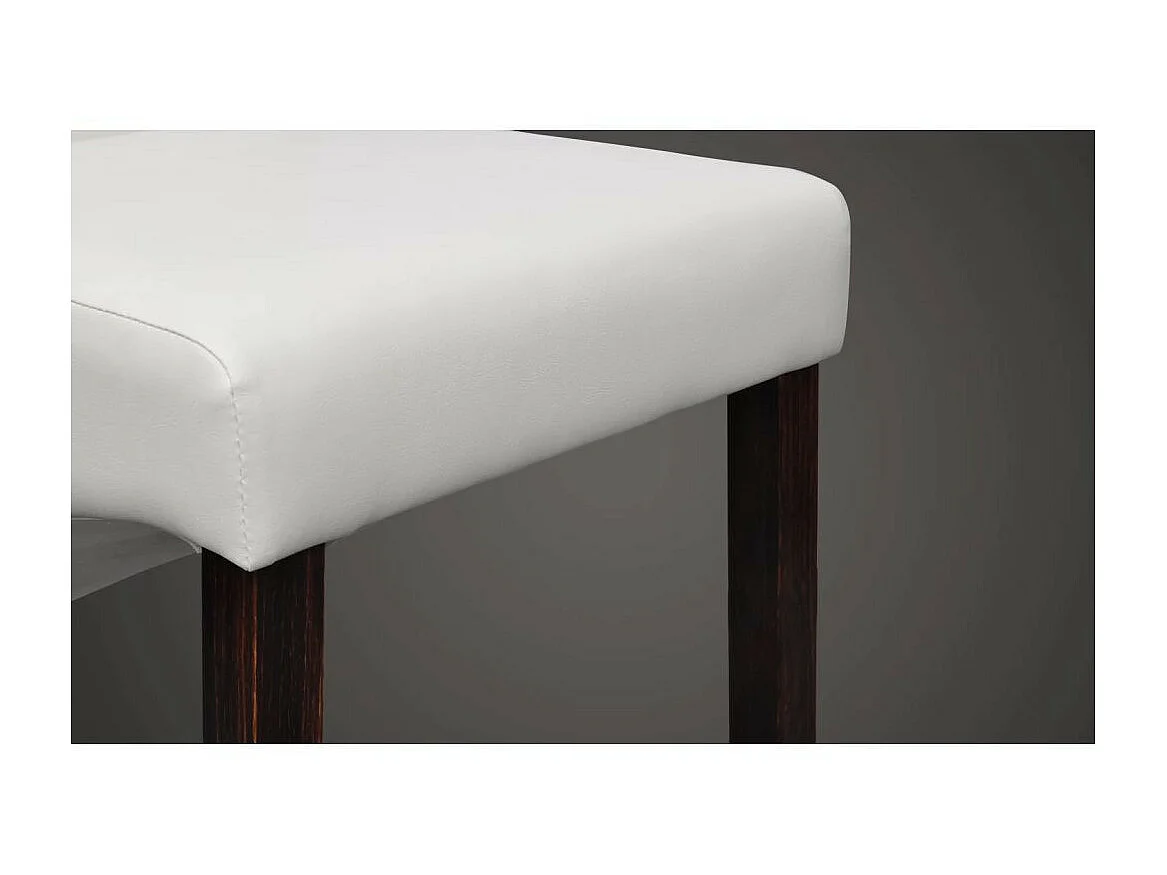 Chaises de salle à manger 6 pcs Blanc Similicuir 23