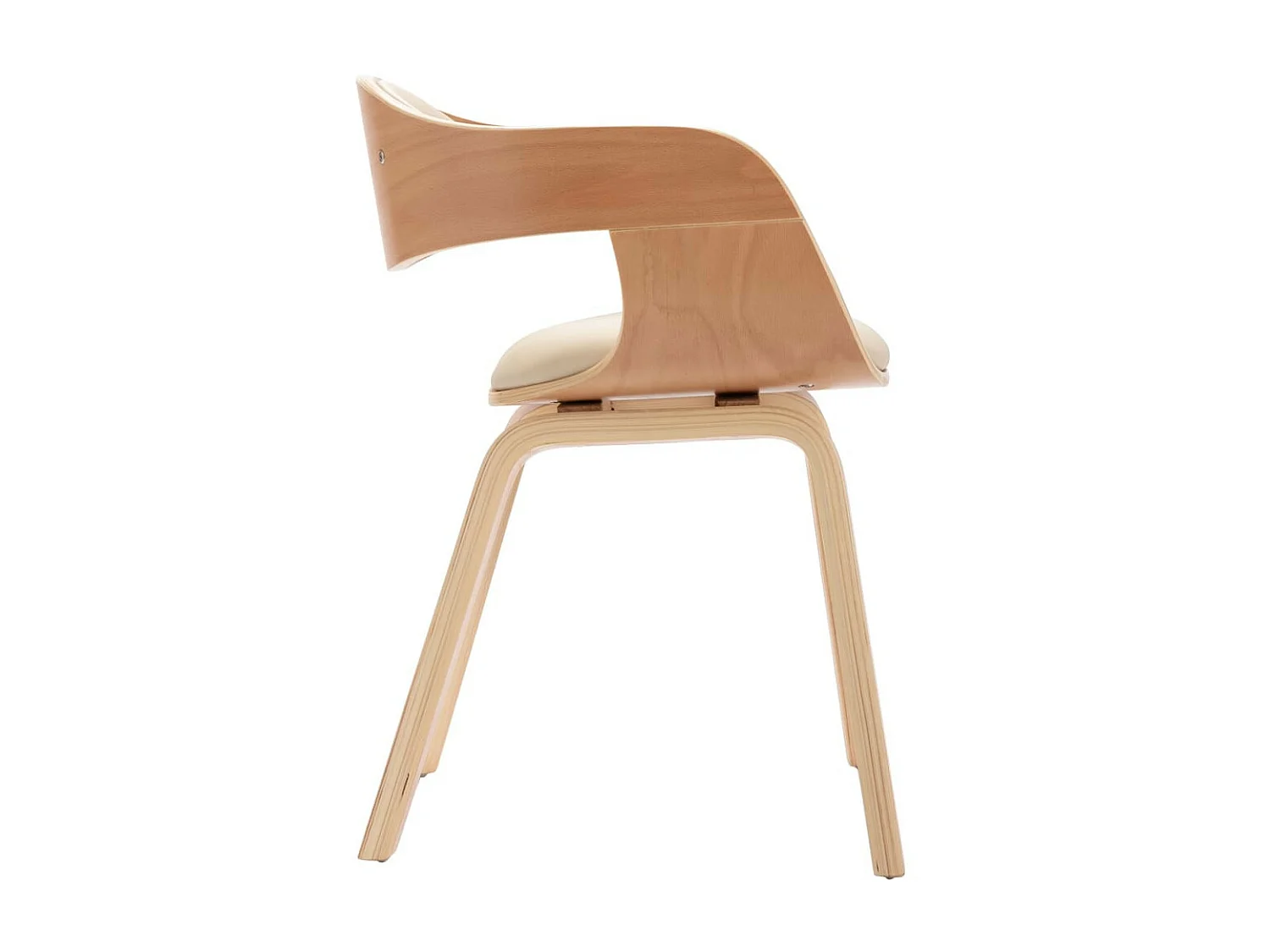 Chaises de salle à manger 2 pcs Bois courbé et similicuir