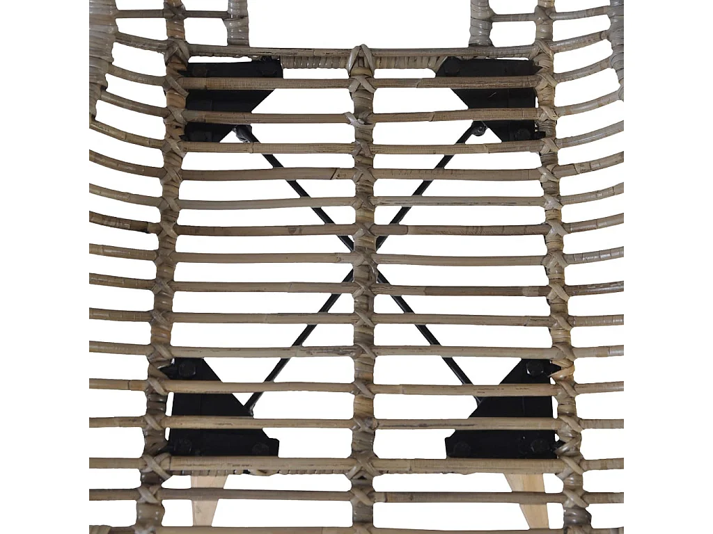 Chaises de salle à manger 6 pcs Marron Rotin naturel