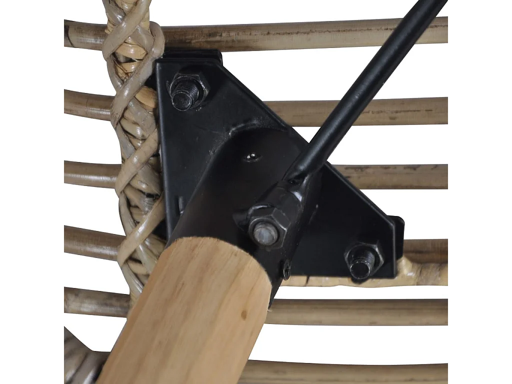 Chaises de salle à manger 6 pcs Marron Rotin naturel