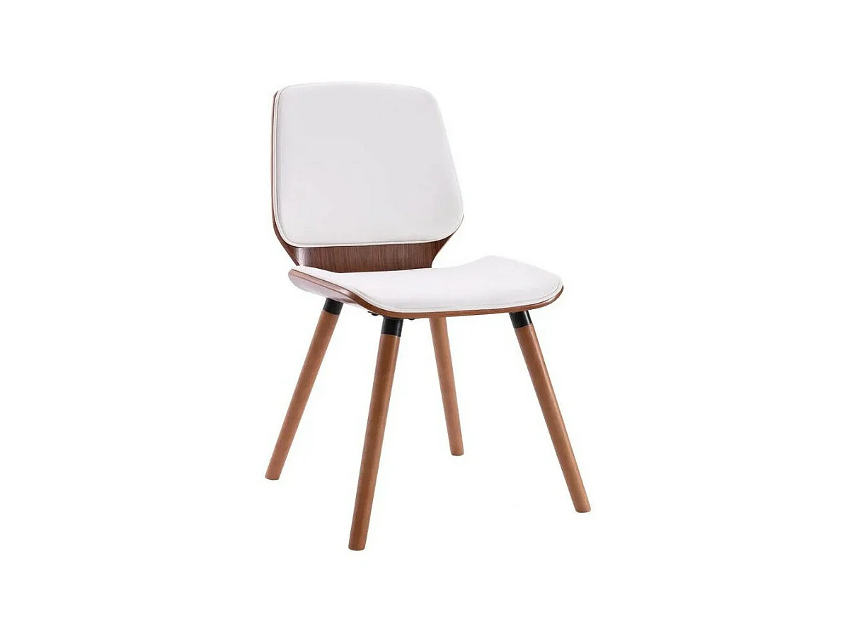 Eetkamerstoelen 2 st kunstleer wit
