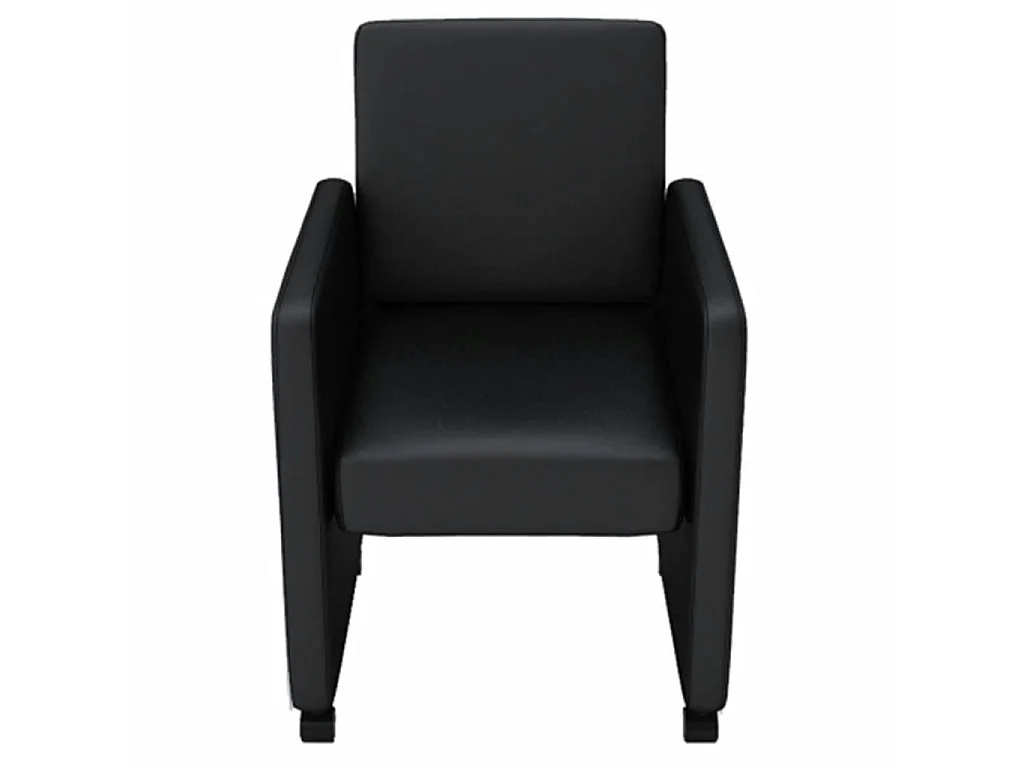 Chaises de salle à manger 4 pcs Noir Similicuir 10