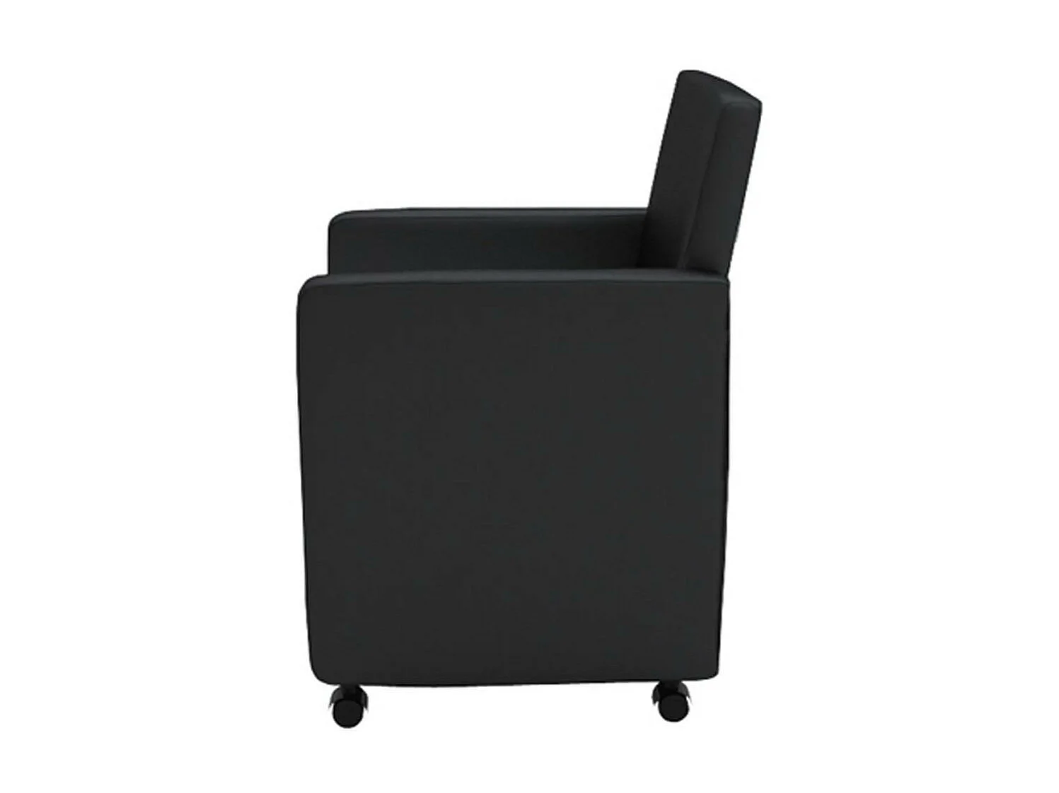 Chaises de salle à manger 4 pcs Noir Similicuir 10