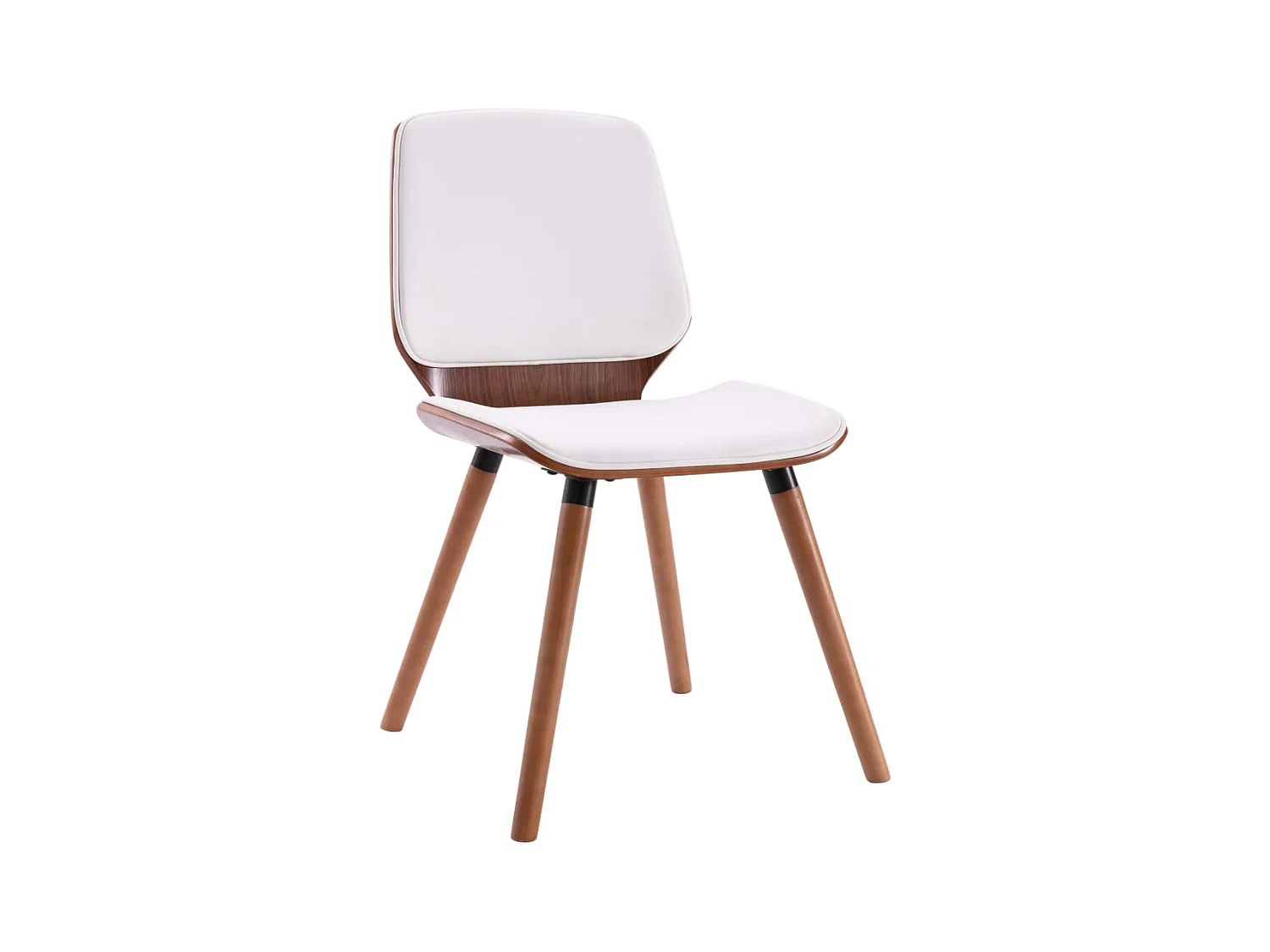 Chaises de salle à manger 4 pcs Blanc Similicuir 18