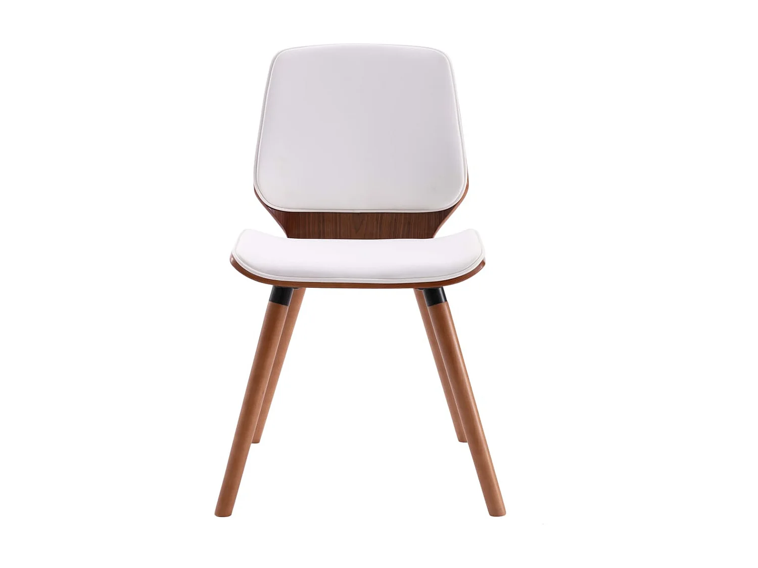 Chaises de salle à manger 4 pcs Blanc Similicuir 18