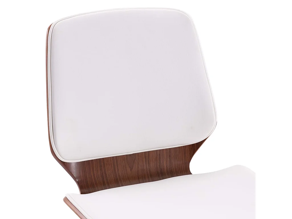 Chaises de salle à manger 4 pcs Blanc Similicuir 18