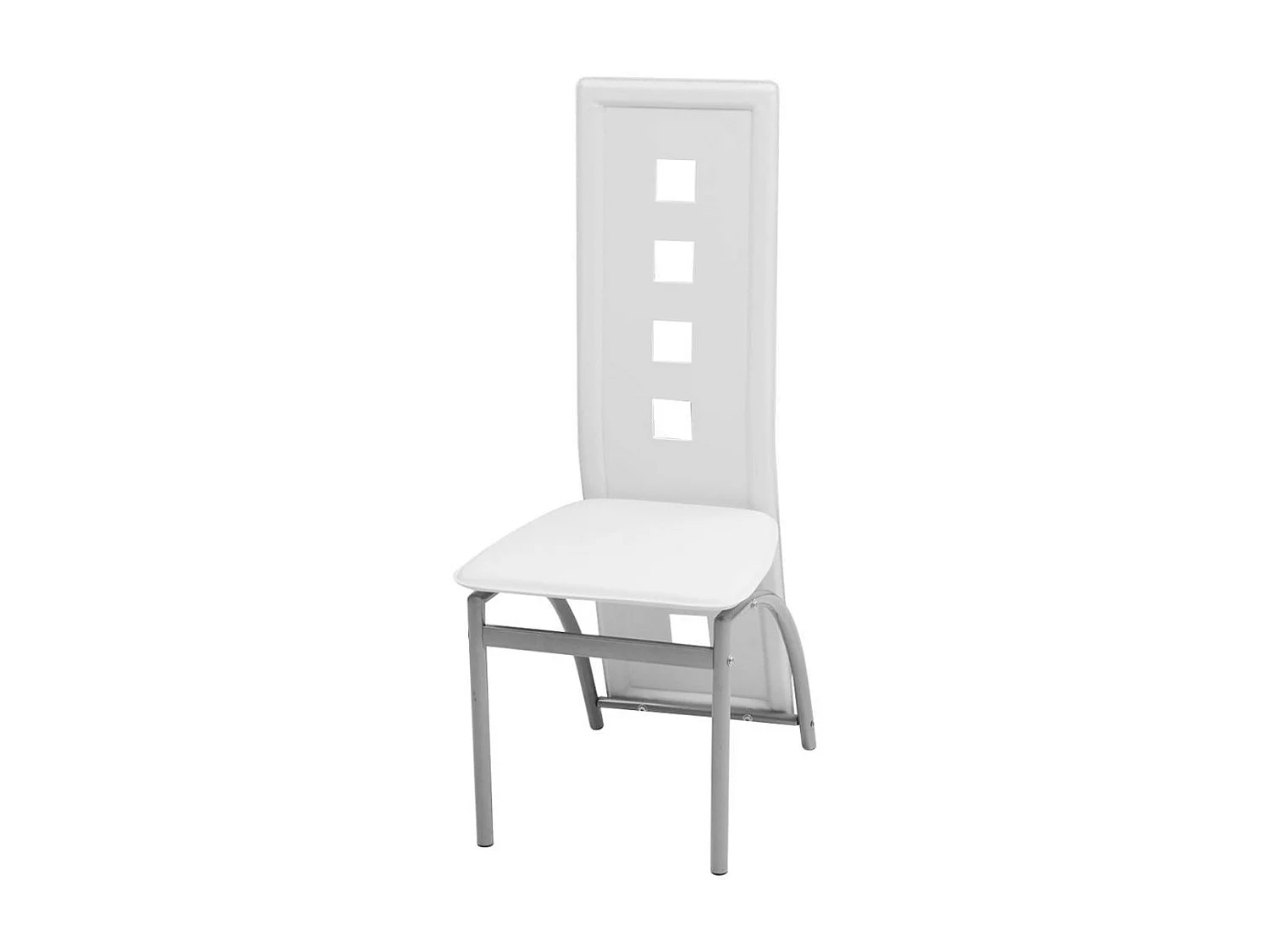 Chaises de salle à manger 6 pcs Blanc Similicuir