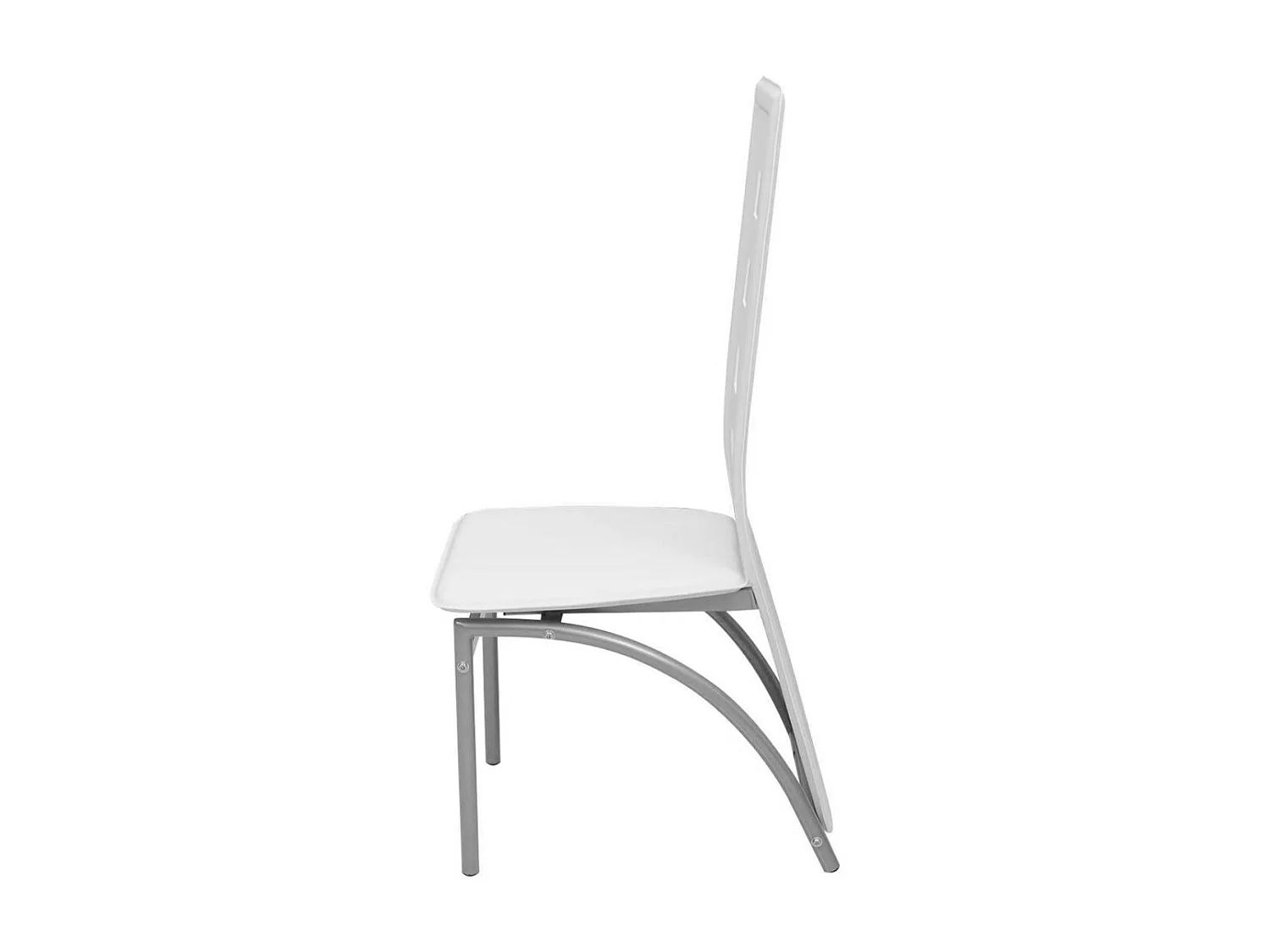 Chaises de salle à manger 6 pcs Blanc Similicuir