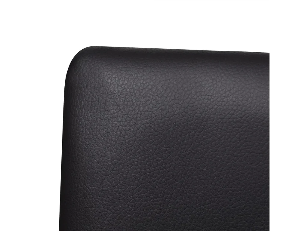 Chaises de salle à manger cantilever 6 pcs Noir Similicuir 6