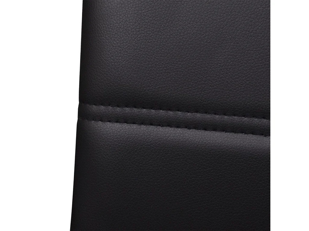 Chaises de salle à manger cantilever 6 pcs Noir Similicuir 6