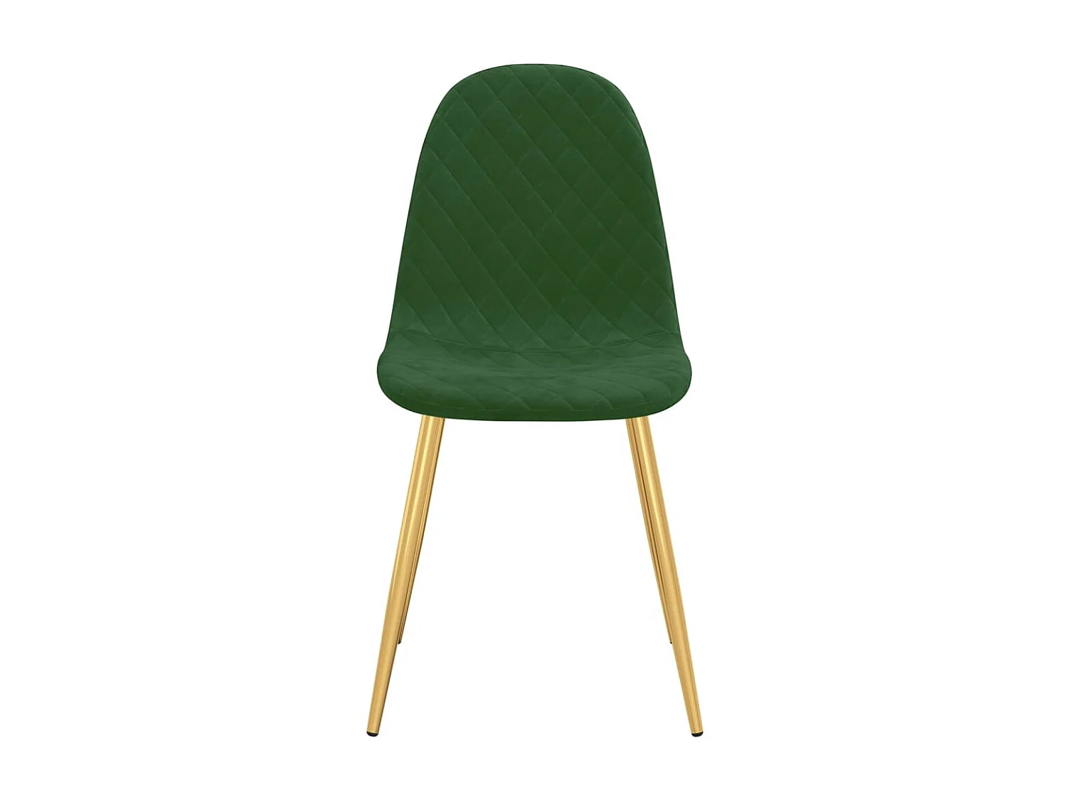 Chaises de salle à manger 4 pcs Vert foncé Velours 9