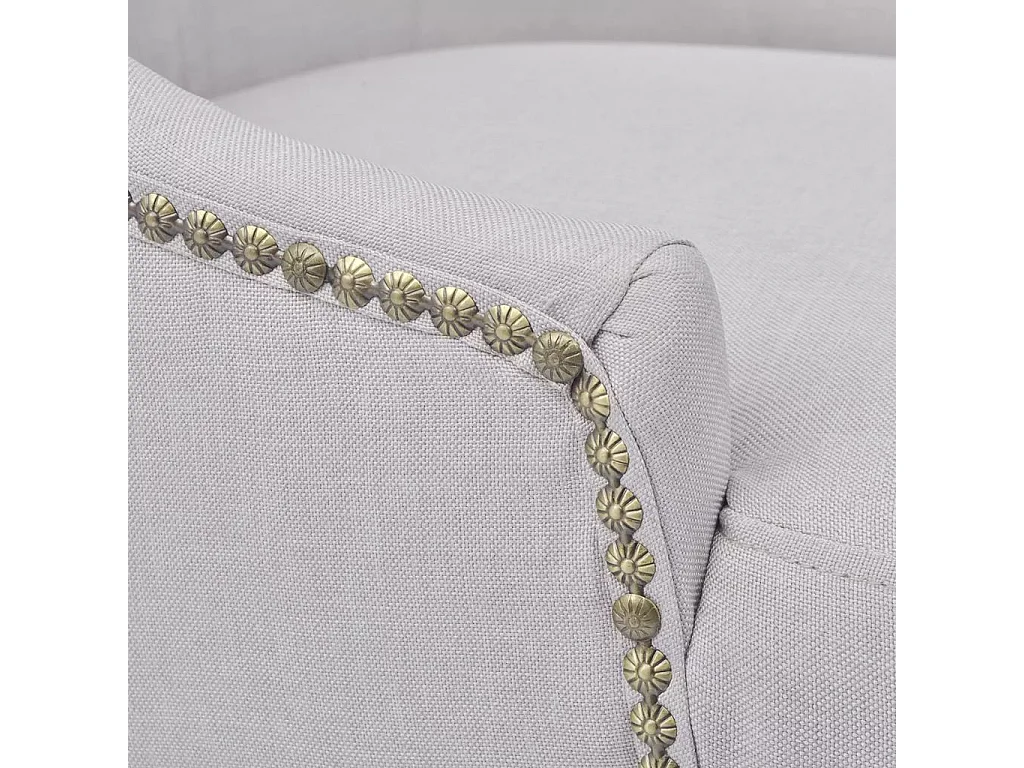 Chaises de salle à manger 2 pcs Gris crème Tissu