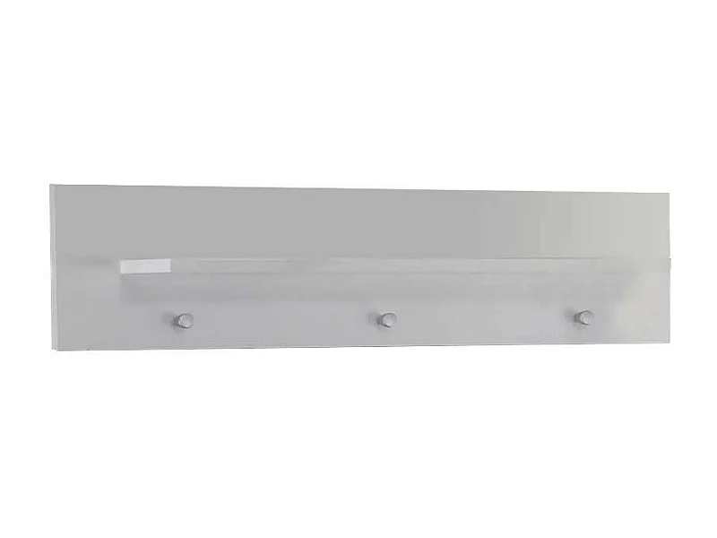 Meuble d'entrée - Panneau d'accrochage - Mélaminé - Blanc -   75 - 20 - 15 cm