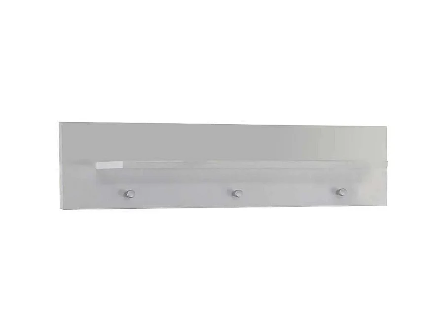 Meuble d'entrée - Panneau d'accrochage - Mélaminé - Blanc -   75 - 20 - 15 cm