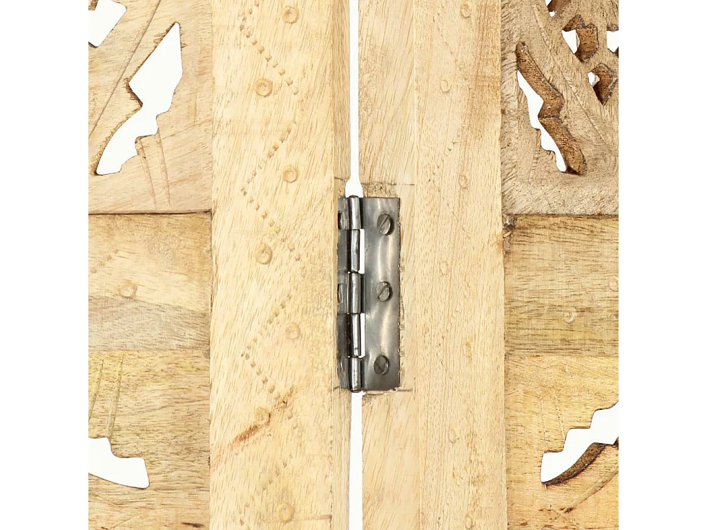 Cloison de séparation 5 panneaux 200x165 Bois de manguier