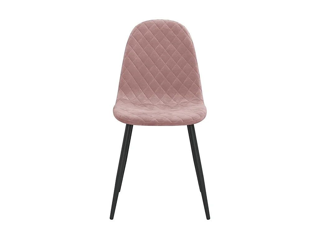Chaises de salle à manger 4 pcs Rose Velours 16