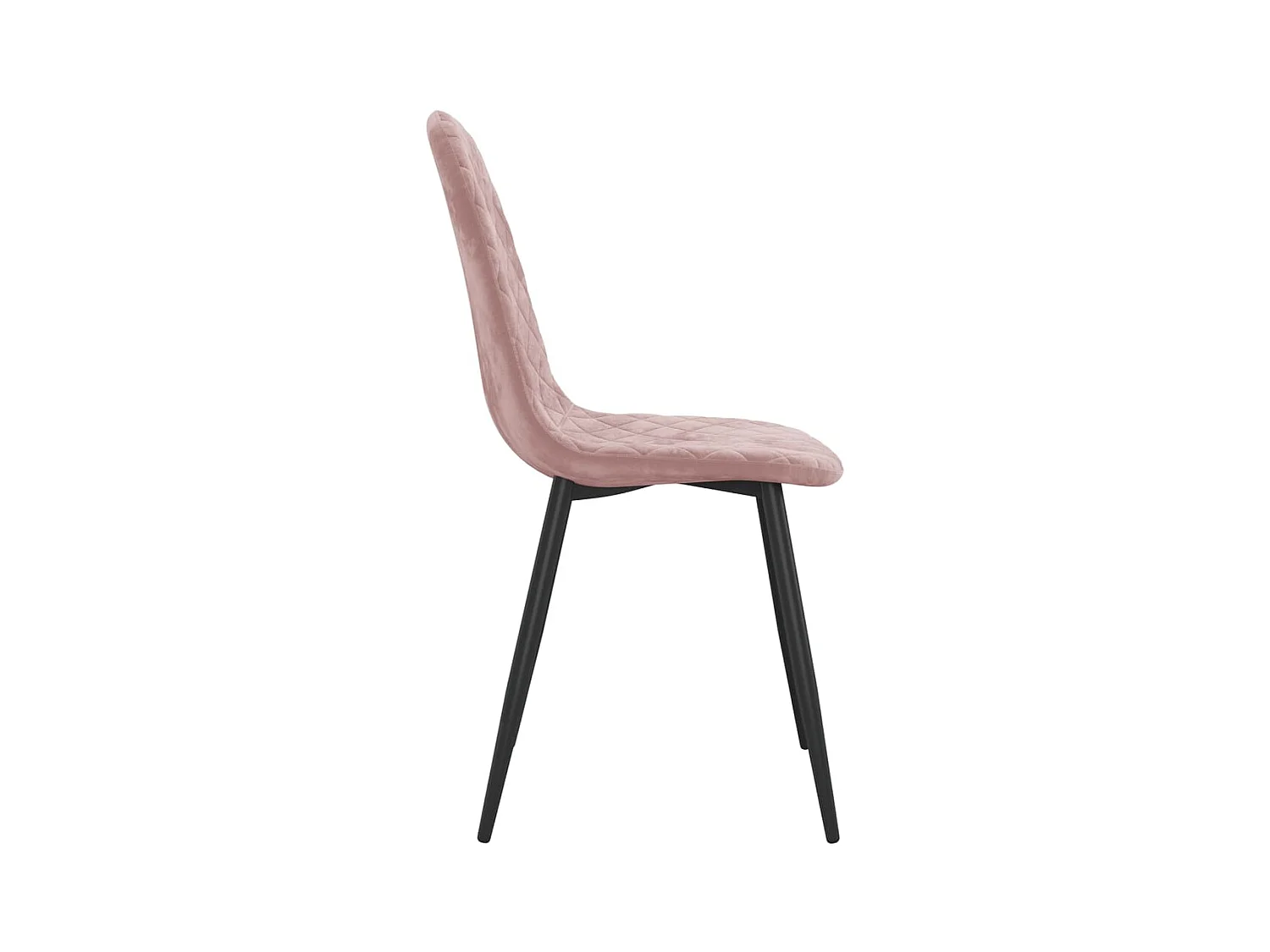 Chaises de salle à manger 4 pcs Rose Velours 16