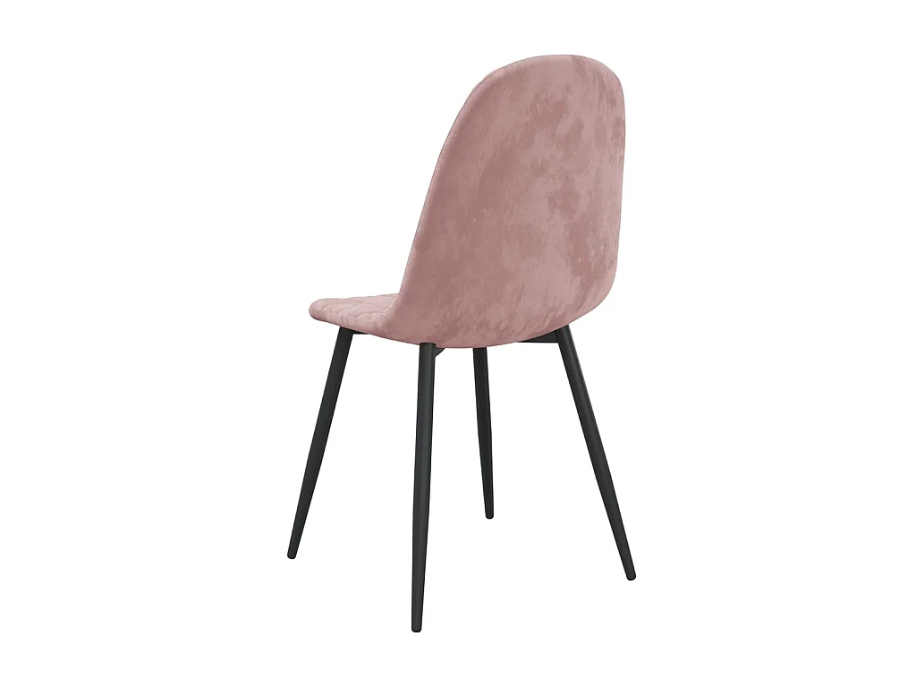 Chaises de salle à manger 4 pcs Rose Velours 16