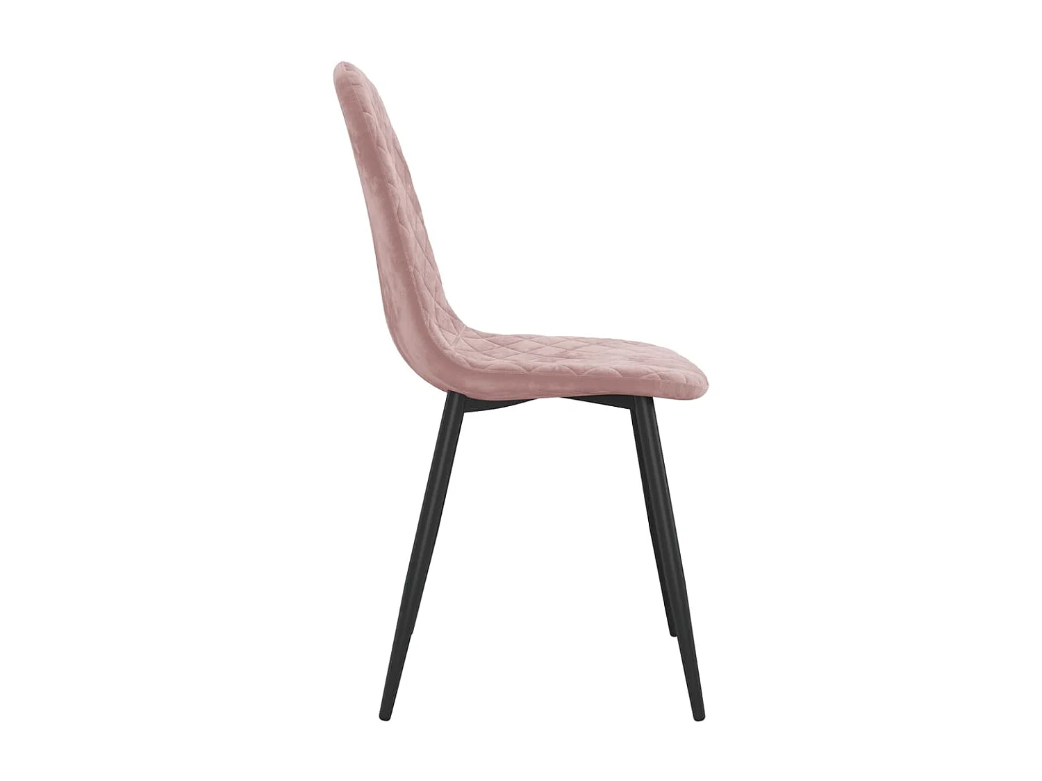 Chaises de salle à manger 4 pcs Rose Velours 16