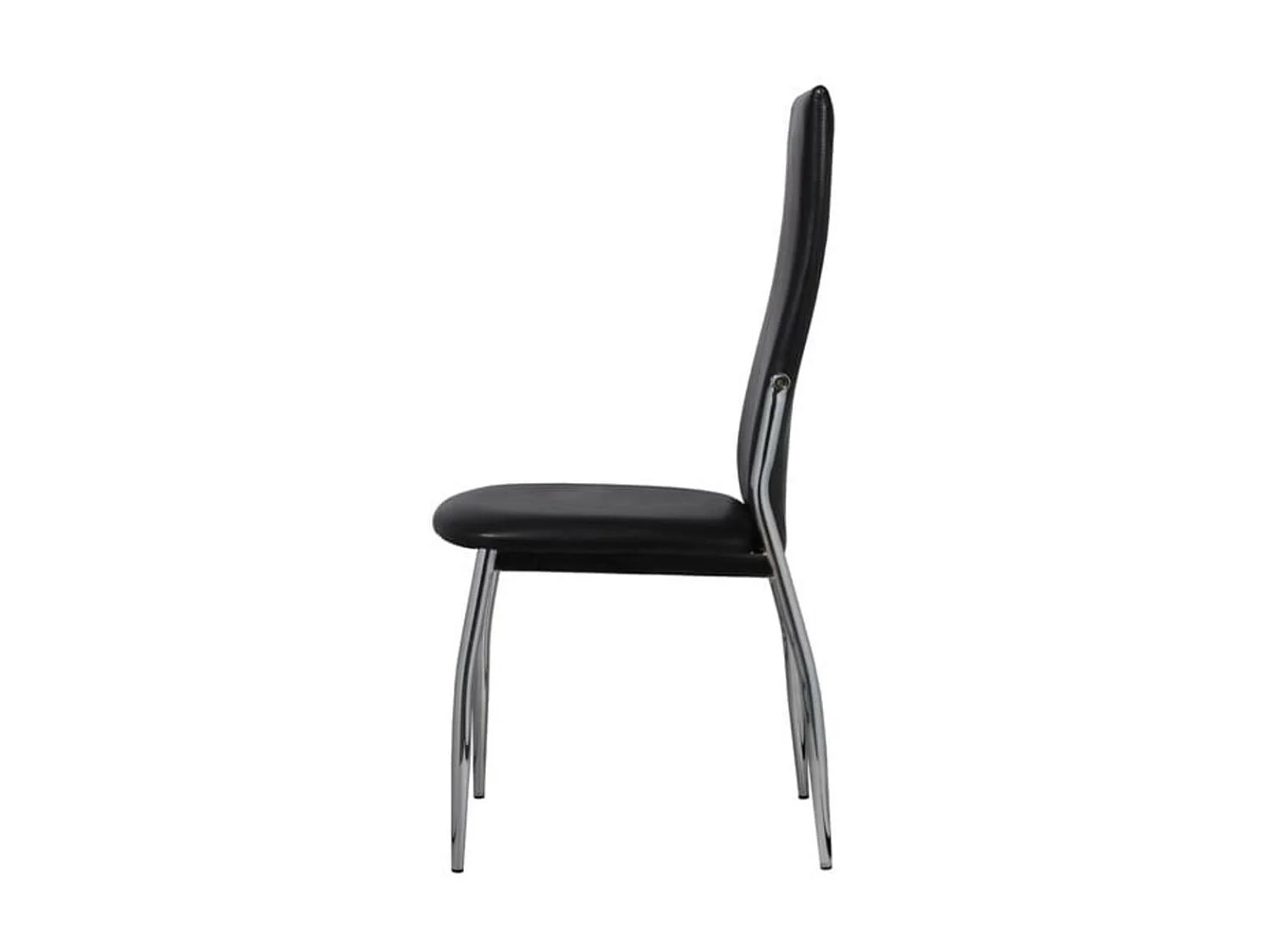 Chaises de salle à manger 6 pcs Noir Similicuir 6