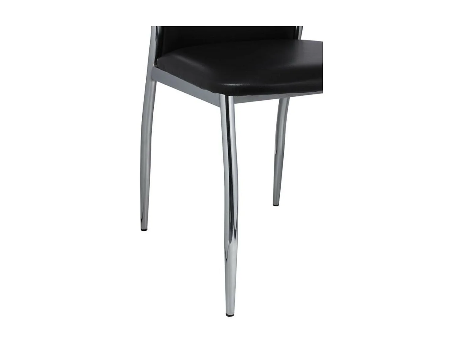 Chaises de salle à manger 6 pcs Noir Similicuir 6