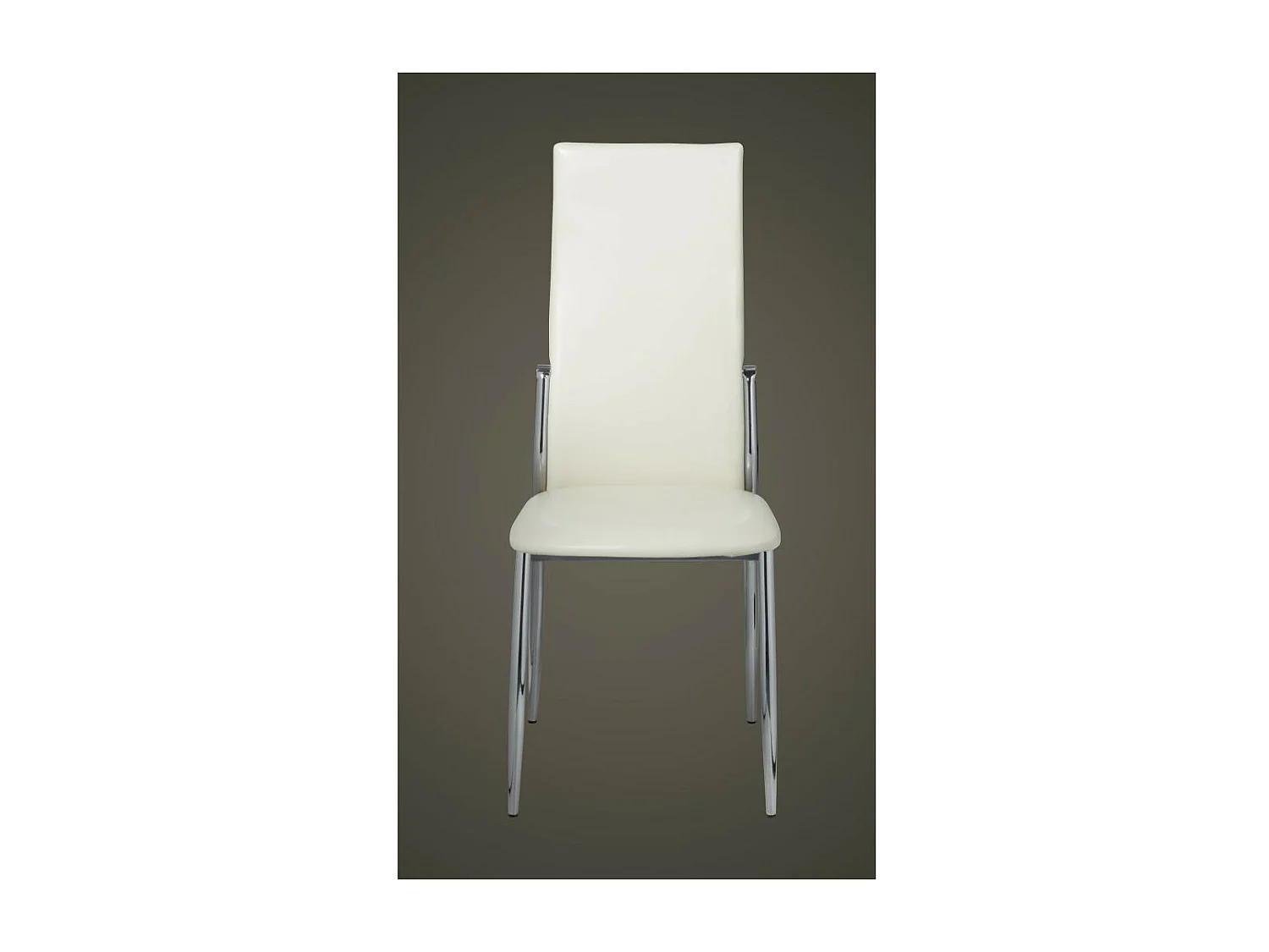 Chaises de salle à manger 4 pcs Blanc Similicuir 4