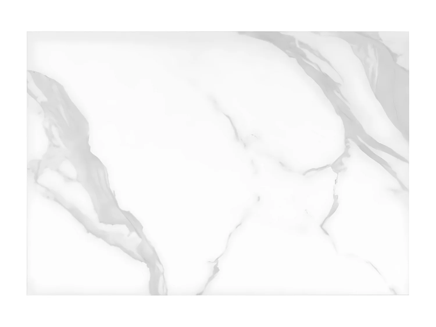 Table rectangulaire extensible porcelaine et métal Spanila-Plateau Blanc-Largeur 140/200 cm-Piètement Blanc