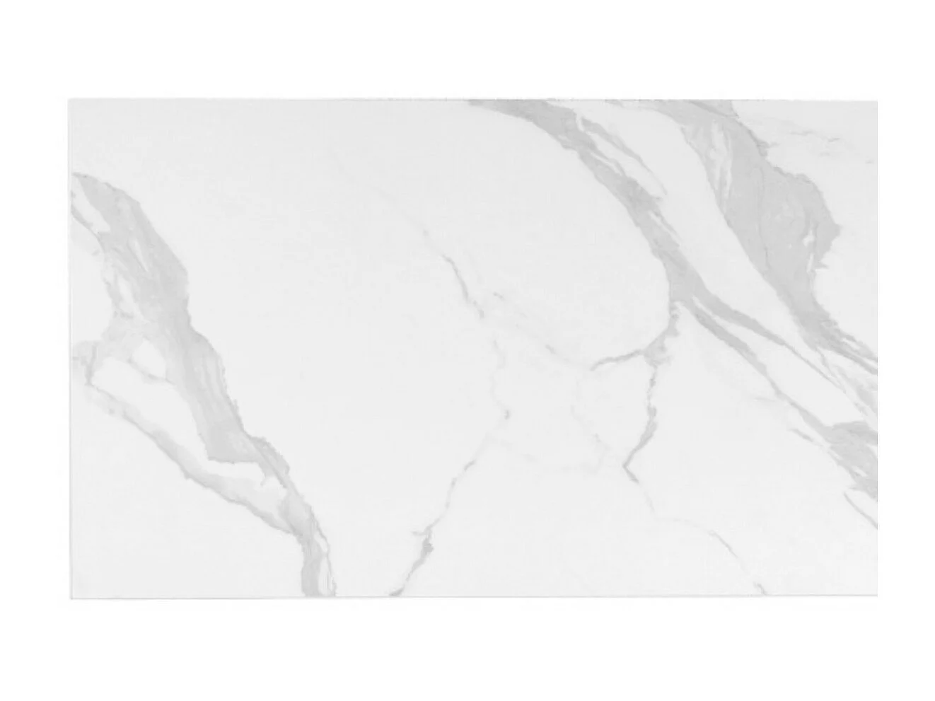 Table rectangulaire extensible porcelaine et métal Spanila-Plateau Blanc-Largeur 160/240 cm-Piètement Anthracite