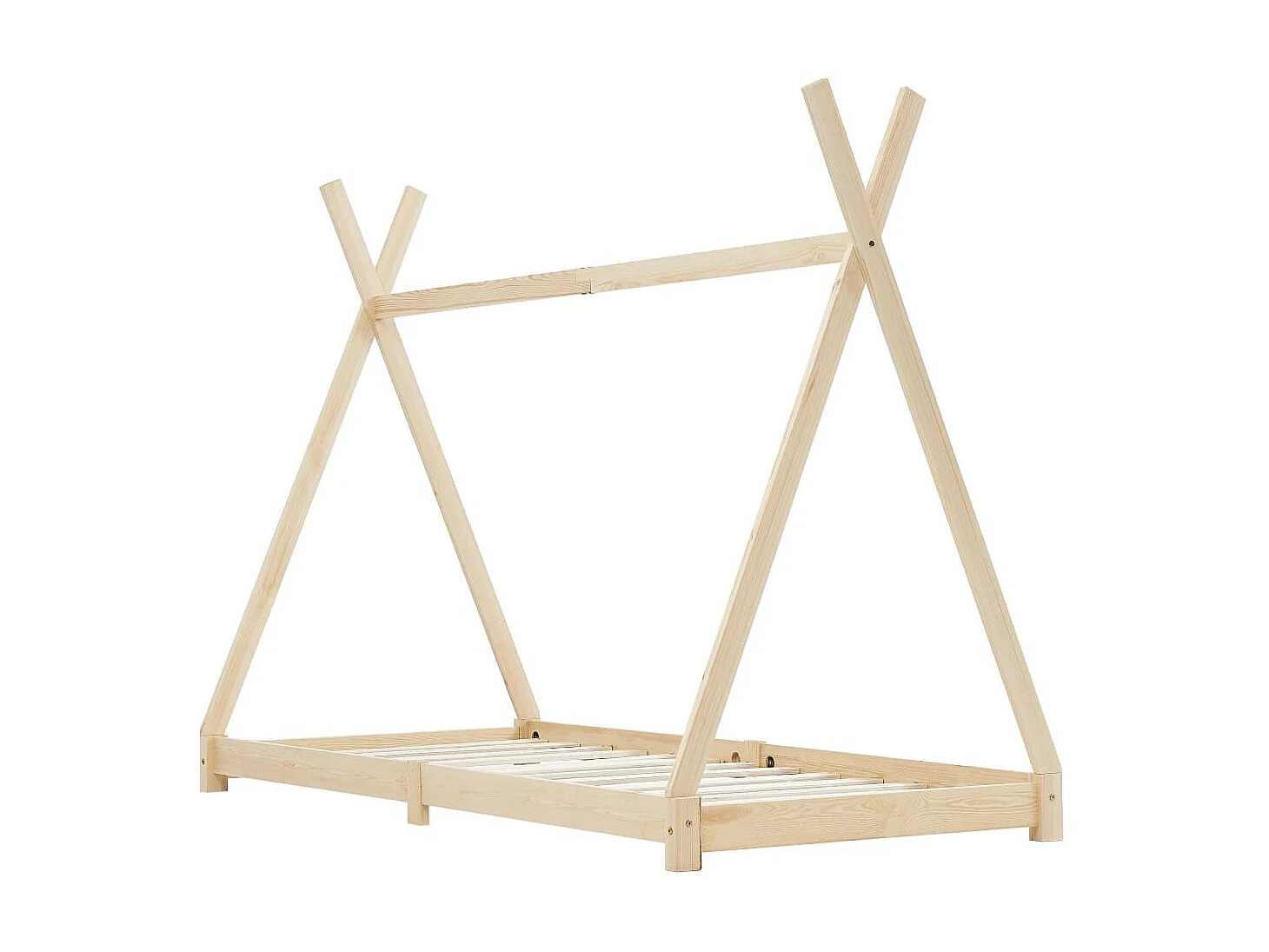 Lit cabane enfant Bois de pin massif 70x140