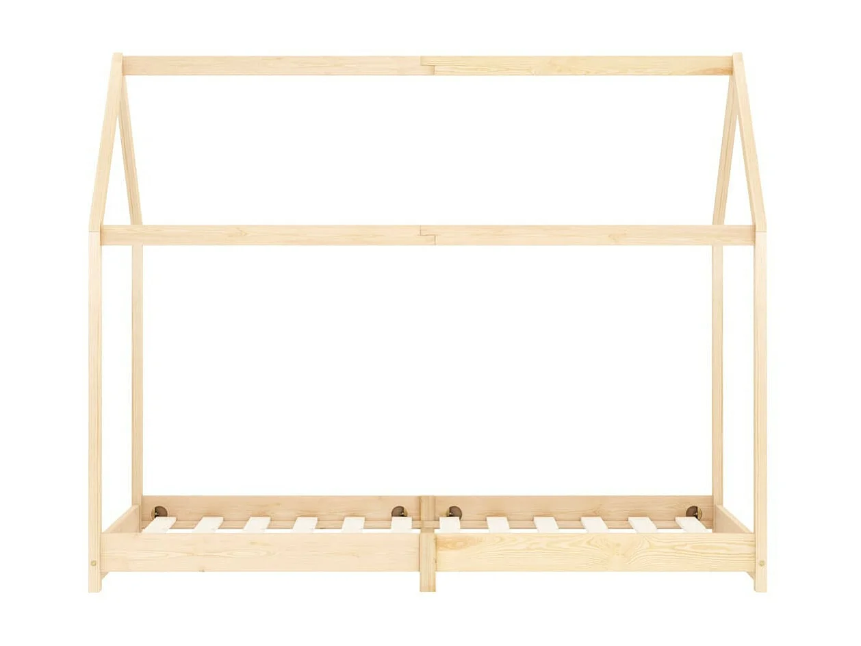 Lit cabane pin massif naturel 90x200 Maouze