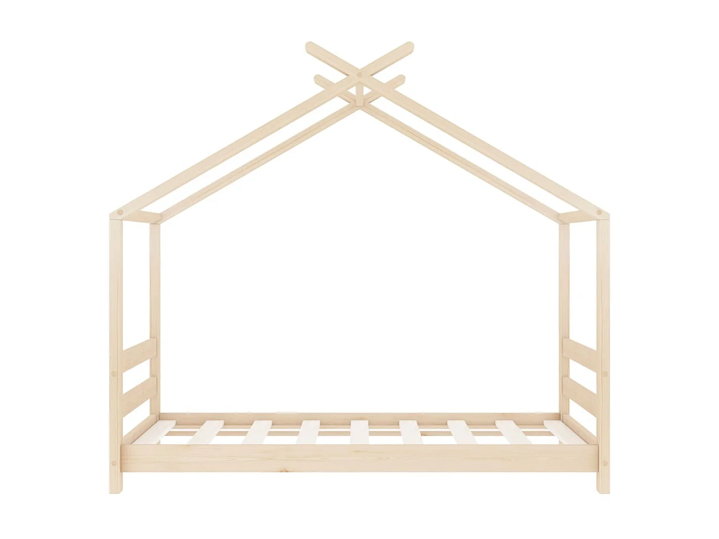 Lit cabane enfant Bois de pin massif 70x140 2