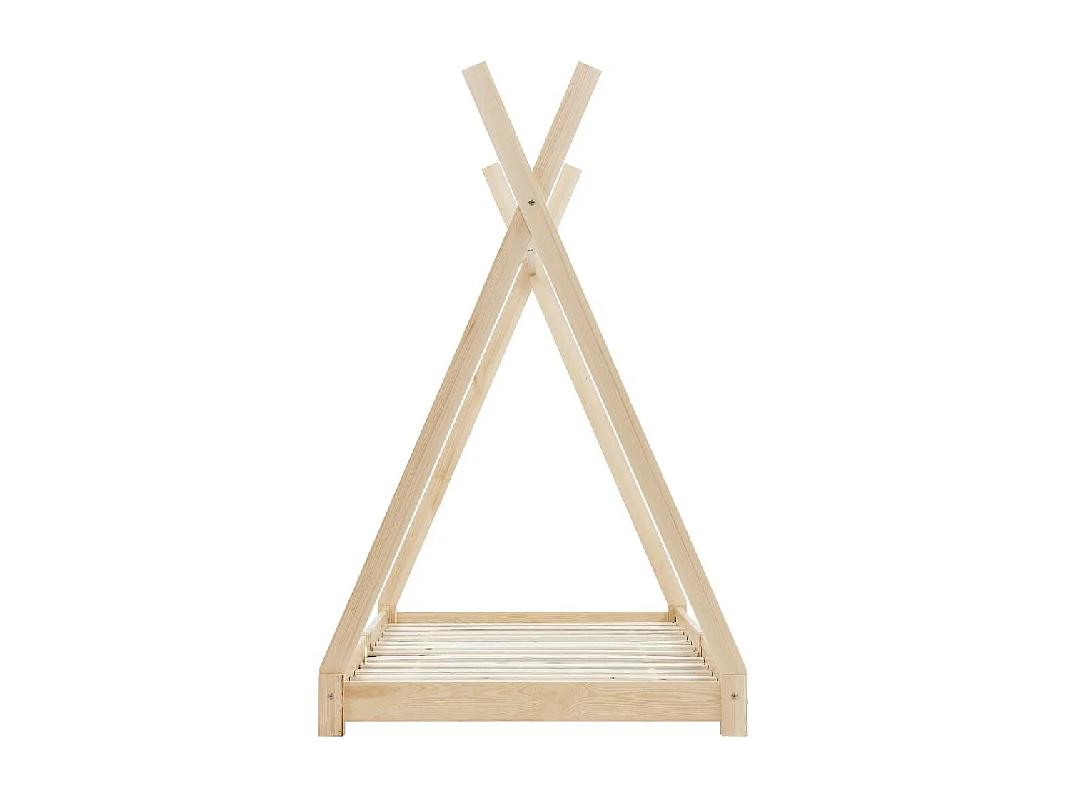 Lit cabane enfant Bois de pin massif 80x160