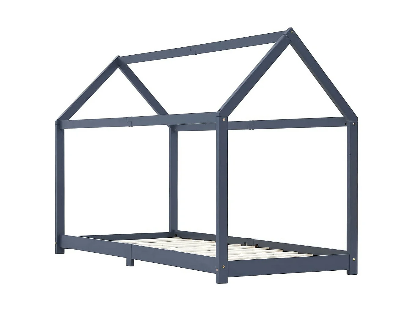 Lit cabane pin massif gris 90x200 Maouze