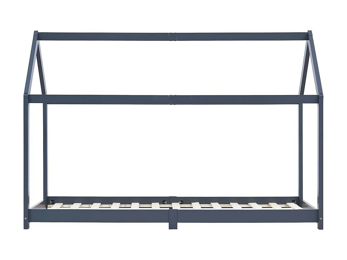 Lit cabane pin massif gris 90x200 Maouze