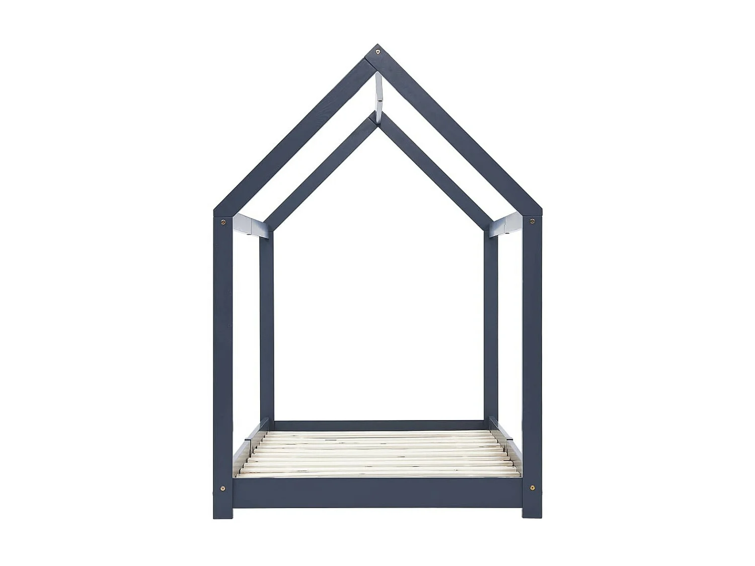 Lit cabane pin massif gris 90x200 Maouze