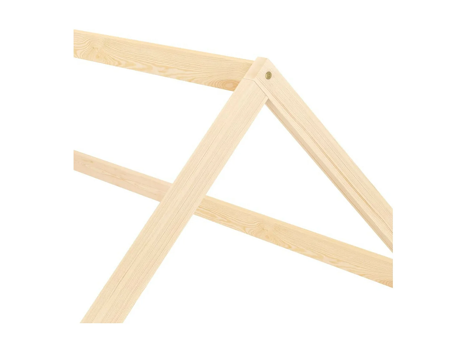 Lit enfant cabane Bois de pin massif 80x160