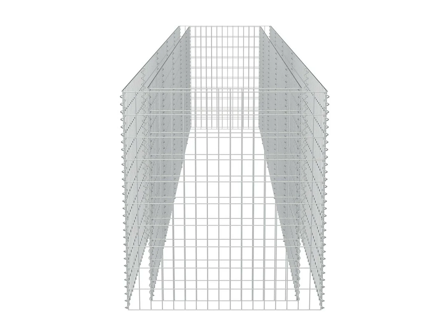Jardinière à gabion Acier galvanisé 450x90x100