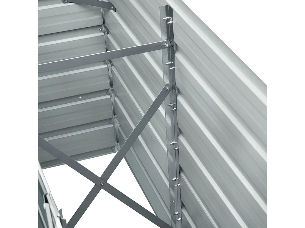 Jardinière Acier galvanisé 240x40x77 Anthracite