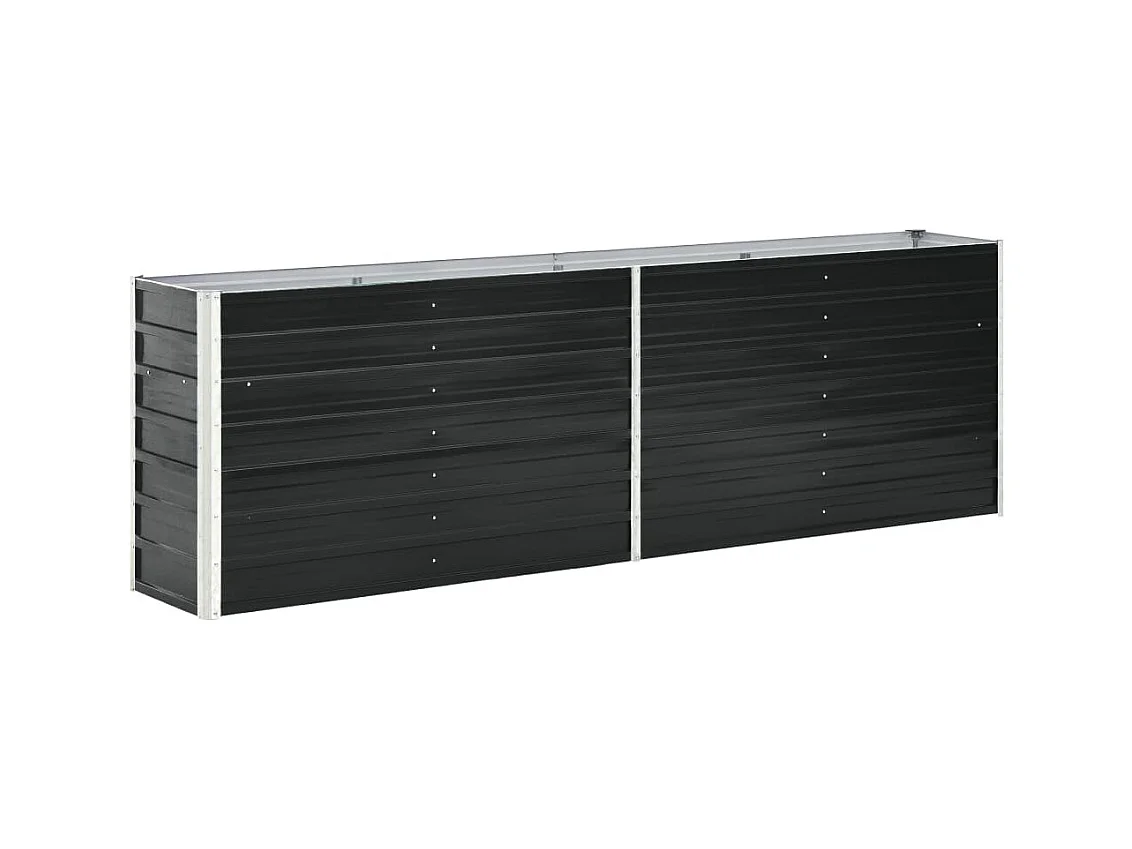 Jardinière Acier galvanisé 240x40x77 Anthracite