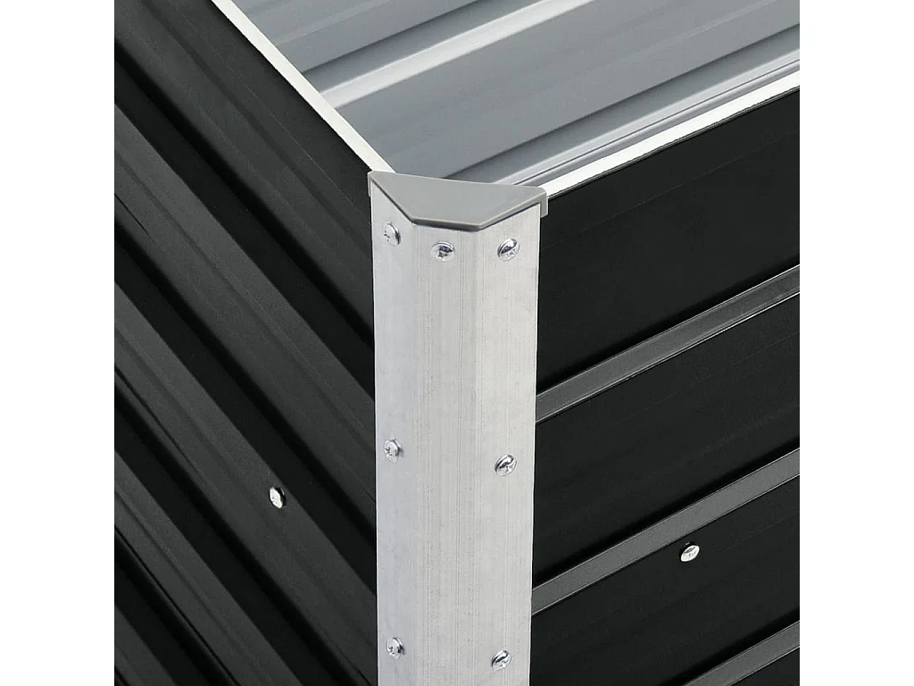 Jardinière Acier galvanisé 240x40x77 Anthracite