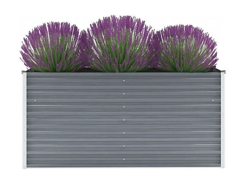 Jardinière Acier galvanisé 160x40x77 Gris