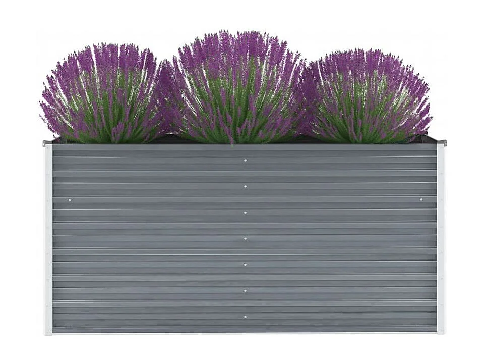 Jardinière Acier galvanisé 160x40x77 Gris