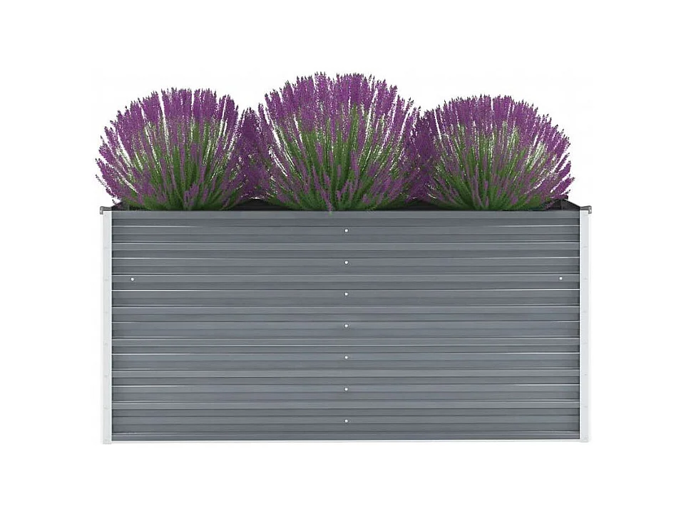Jardinière Acier galvanisé 160x40x77 Gris