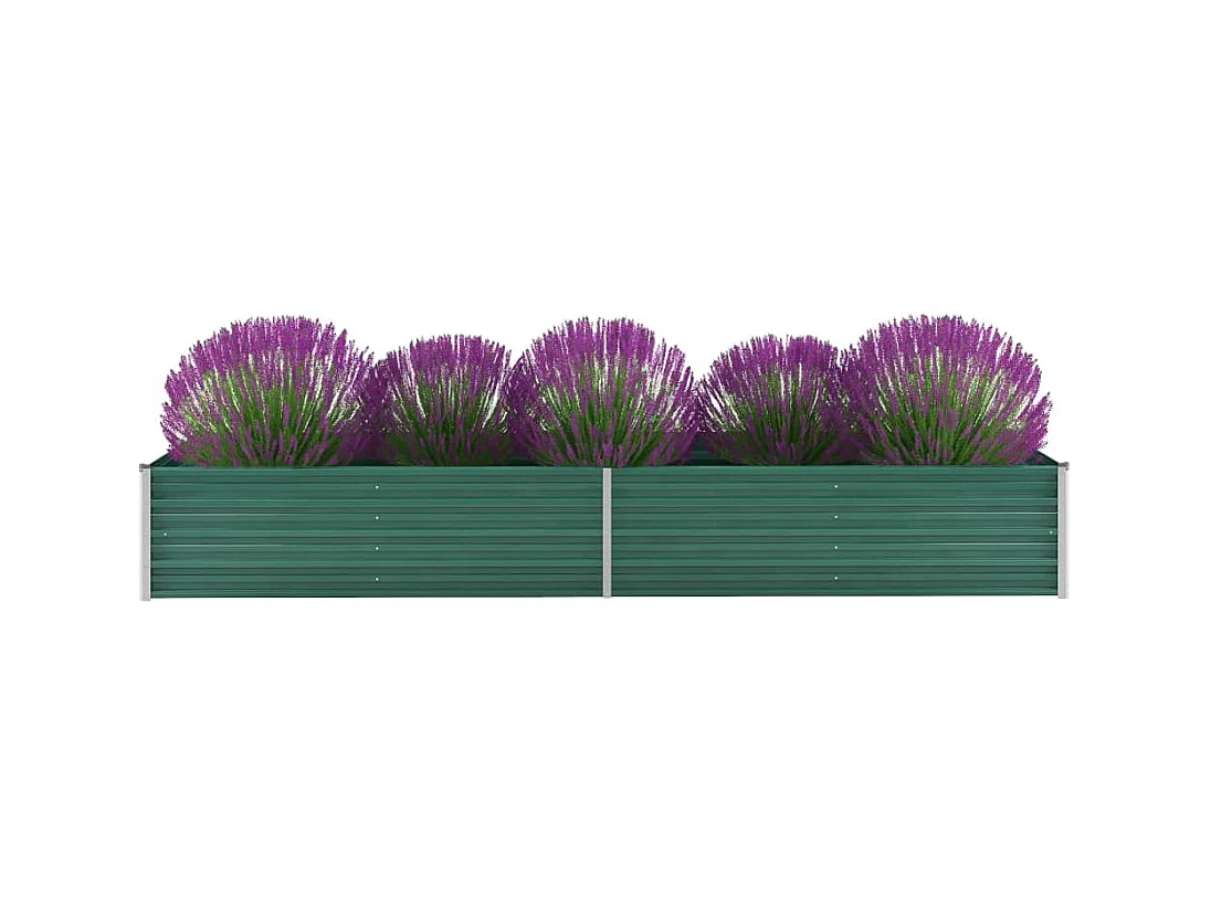 Jardinière Acier galvanisé 320x80x45 Vert