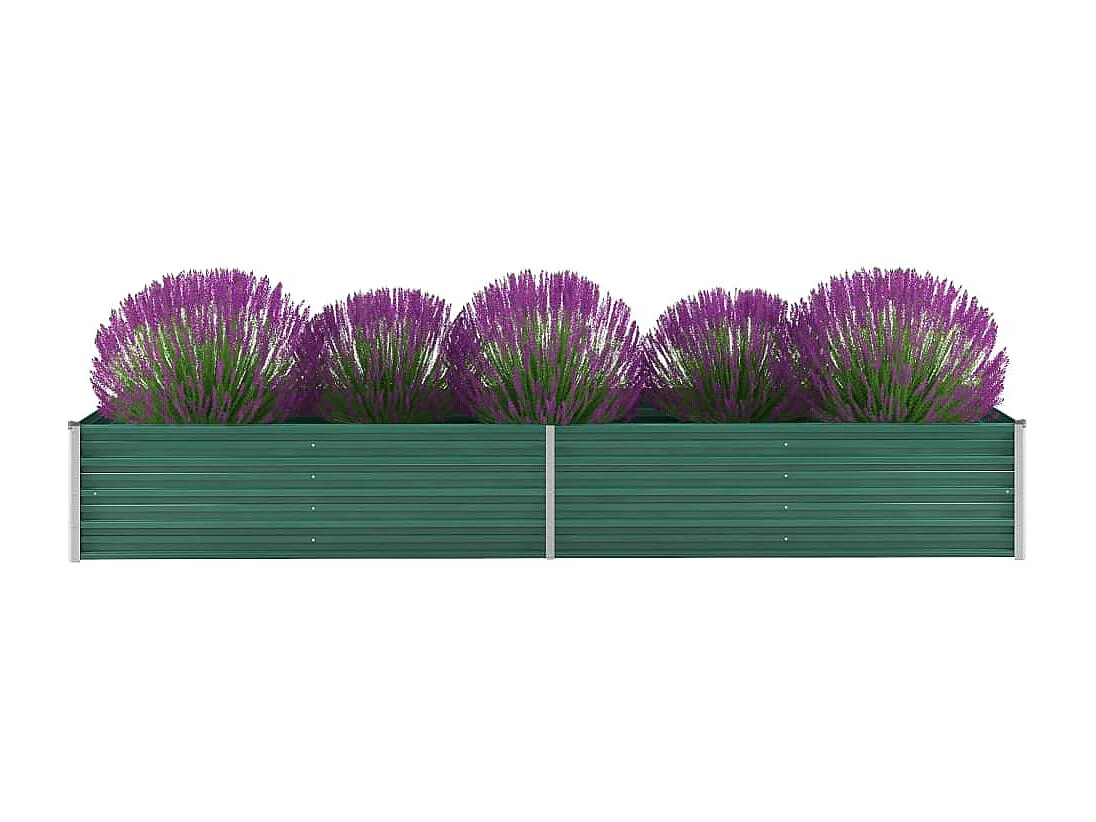 Jardinière Acier galvanisé 320x80x45 Vert
