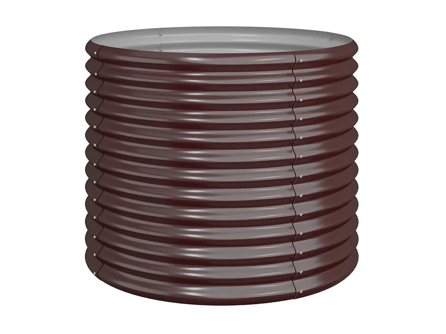 Jardinière de jardin Acier enduit de poudre 80x80x68 Marron