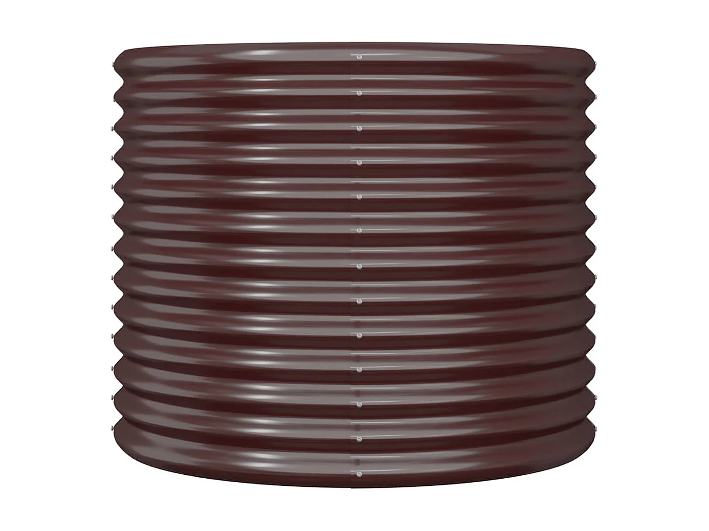 Jardinière de jardin Acier enduit de poudre 80x80x68 Marron