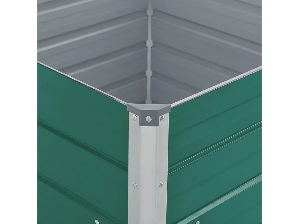 Jardinière 100 x 100x77 Acier galvanisé Vert