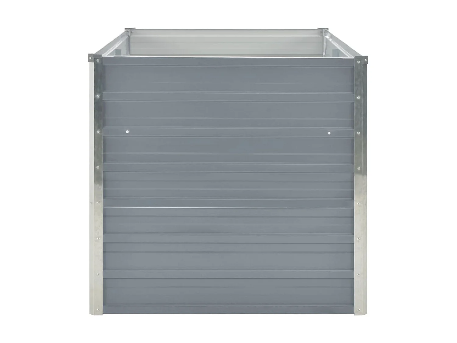 Jardinière 160 x 80x77 Gris Acier galvanisé